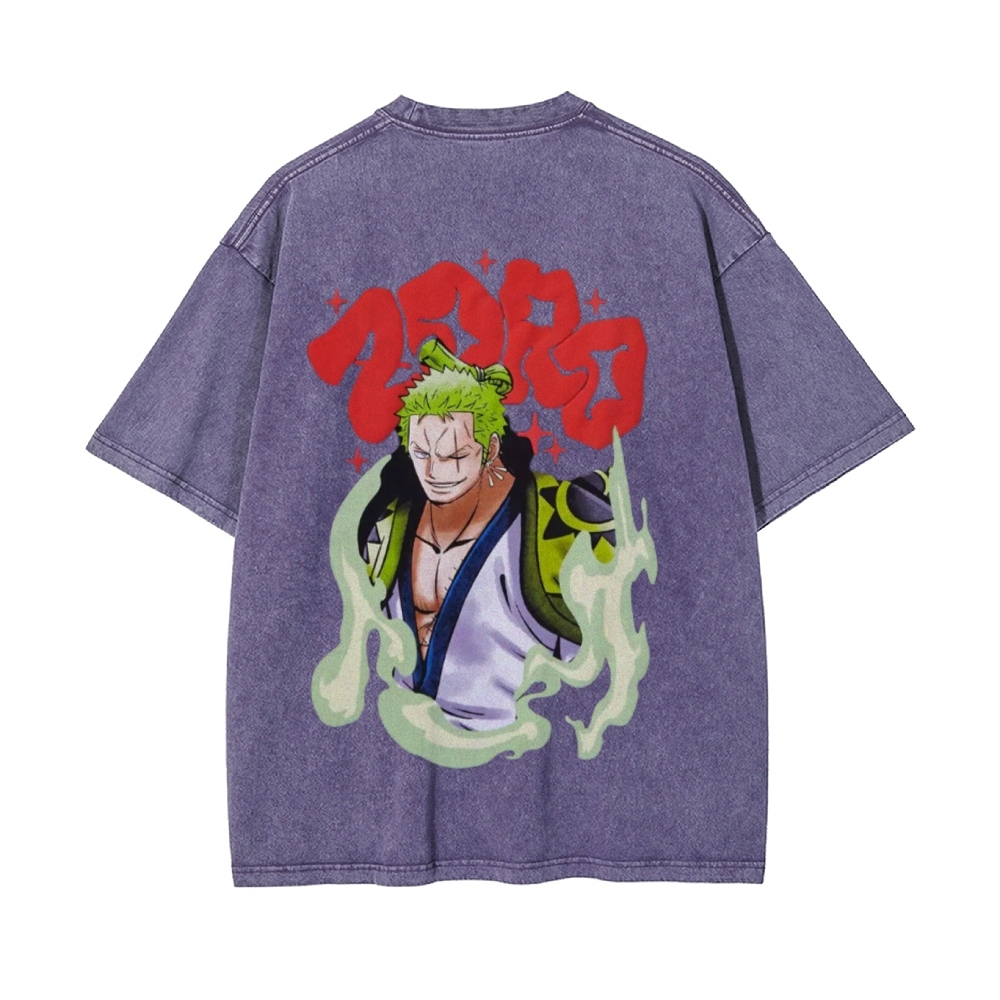 Zoro Vintage Oversized T-Shirt | One Piece-Teegamechanger