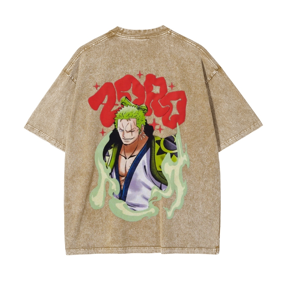 Zoro Vintage Oversized T-Shirt | One Piece-Teegamechanger