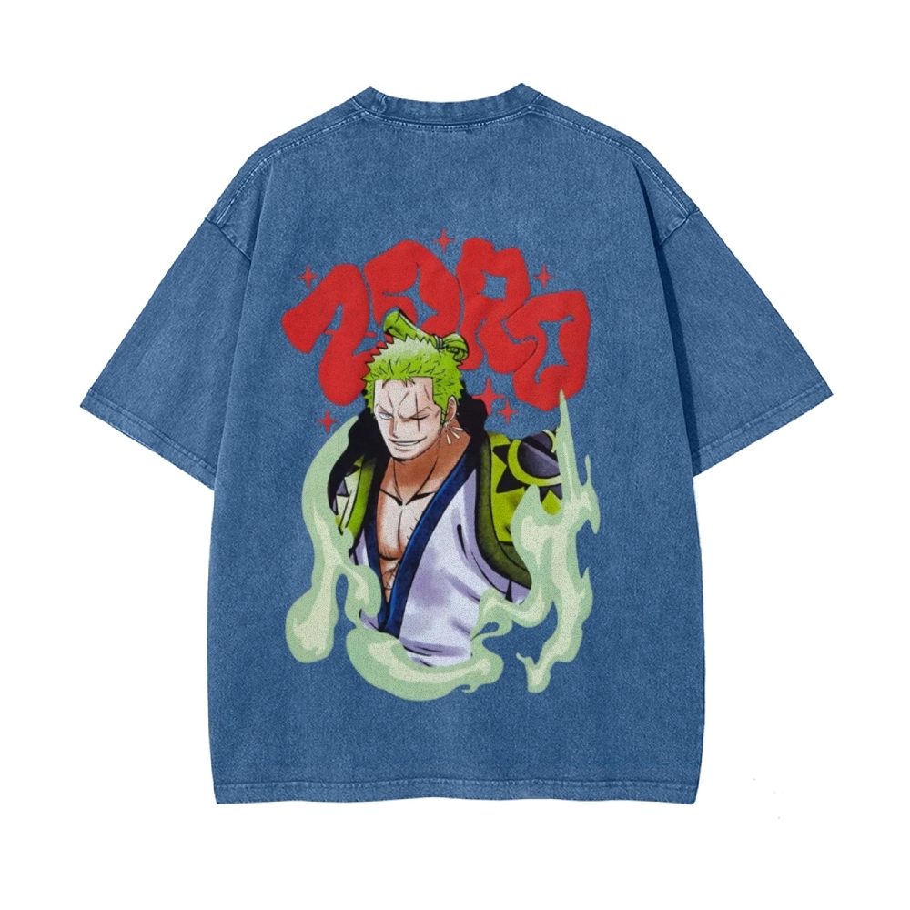 Zoro Vintage Oversized T-Shirt | One Piece-Teegamechanger