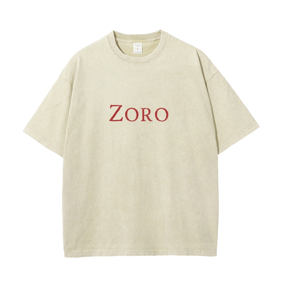 Zoro Vintage Oversized T-Shirt | One Piece-Teegamechanger