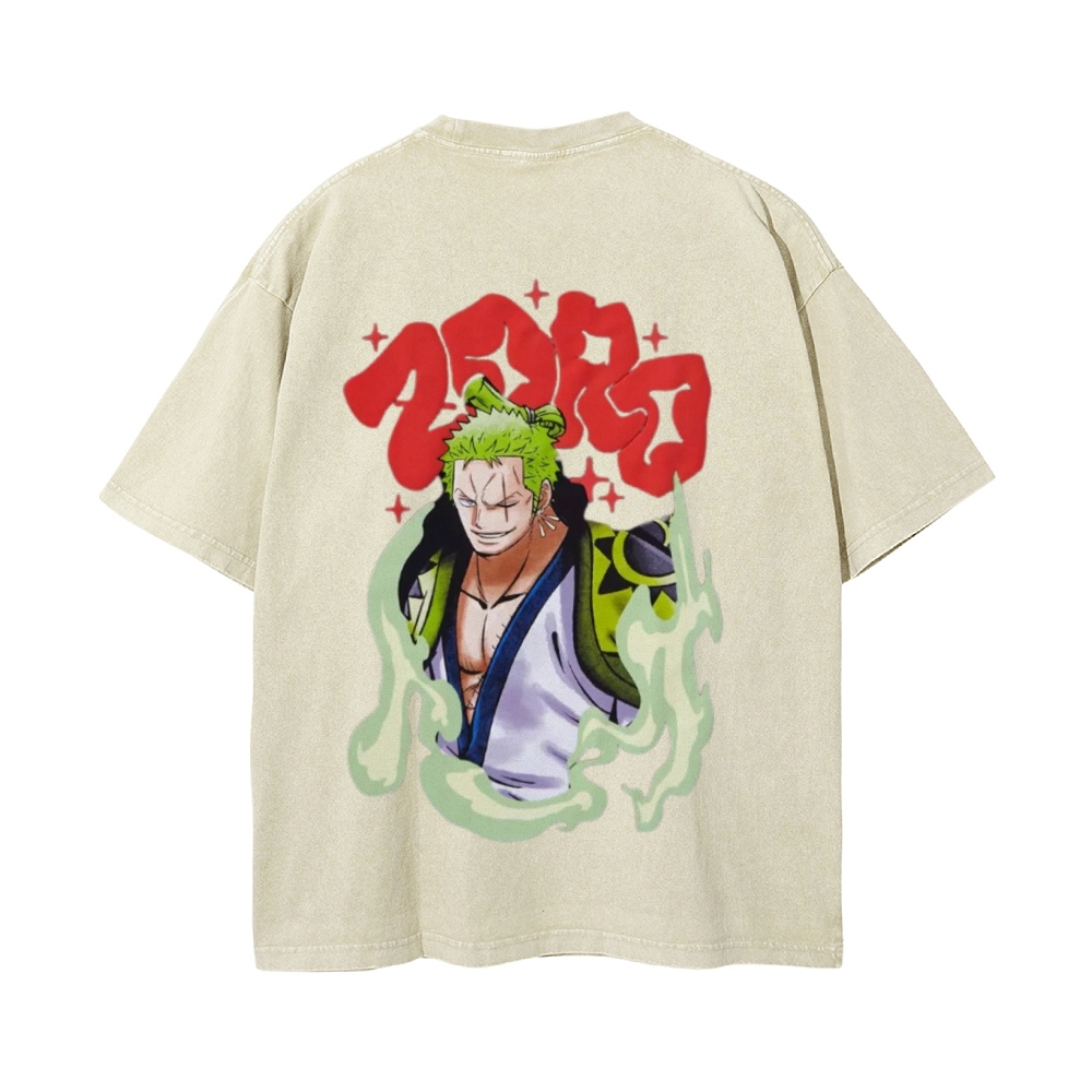 Zoro Vintage Oversized T-Shirt | One Piece-Teegamechanger