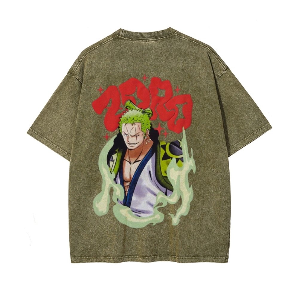 Zoro Vintage Oversized T-Shirt | One Piece-Teegamechanger