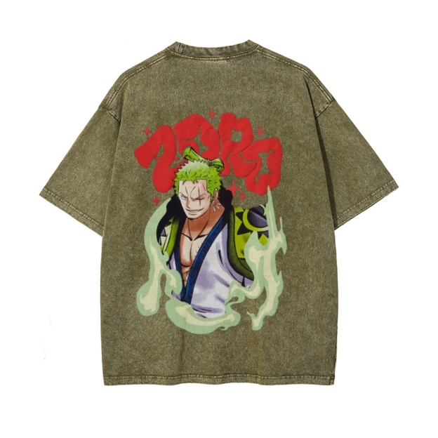 Zoro Vintage Oversized T-Shirt | One Piece-Teegamechanger