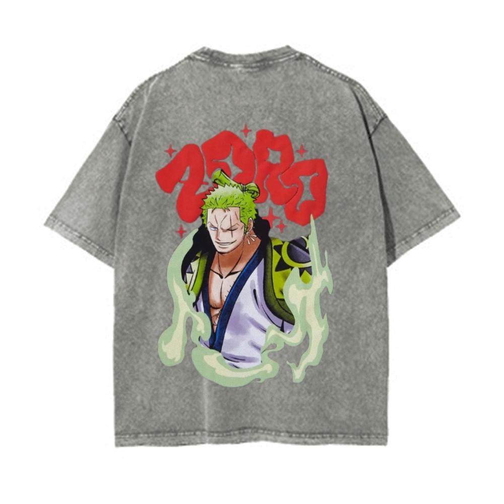 Zoro Vintage Oversized T-Shirt | One Piece-Teegamechanger