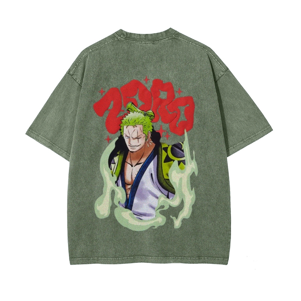 Zoro Vintage Oversized T-Shirt | One Piece-Teegamechanger