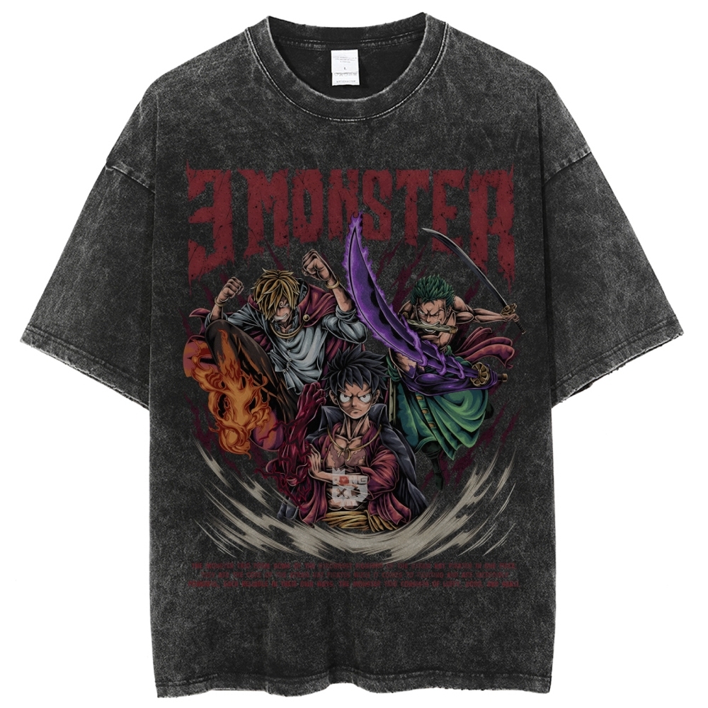 Unisex Vintage Washed T-Shirt|One Piece-Teegamechanger