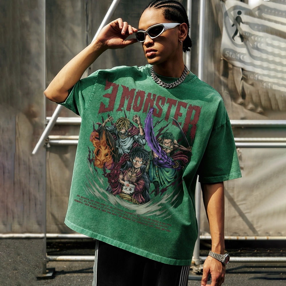 Unisex Vintage Washed T-Shirt|One Piece-Teegamechanger