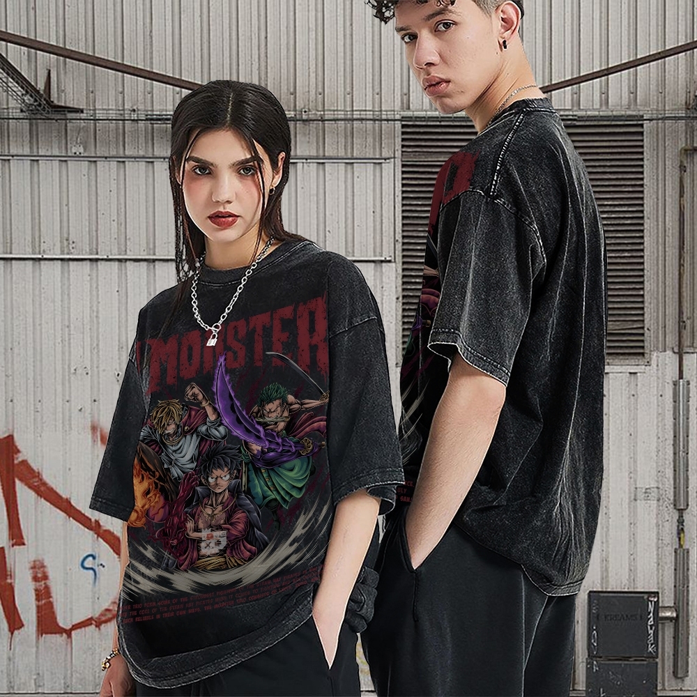 Unisex Vintage Washed T-Shirt|One Piece-Teegamechanger