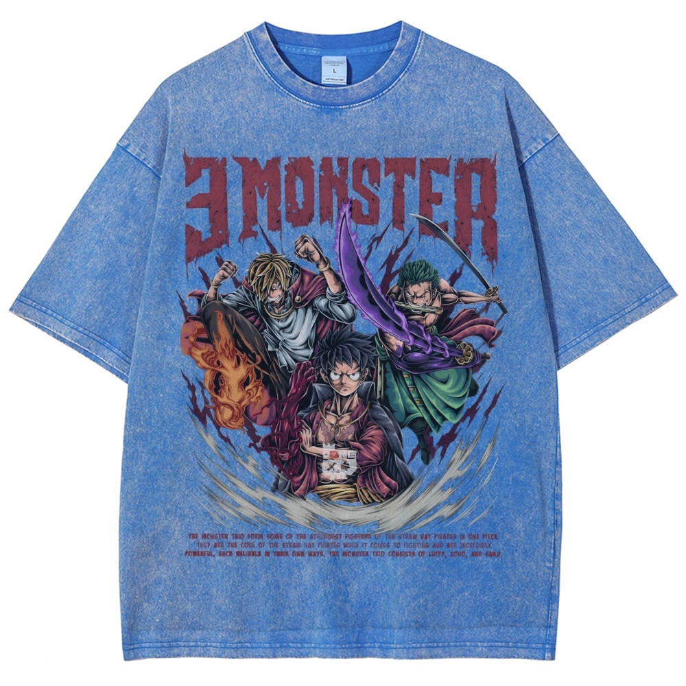 Unisex Vintage Washed T-Shirt|One Piece-Teegamechanger
