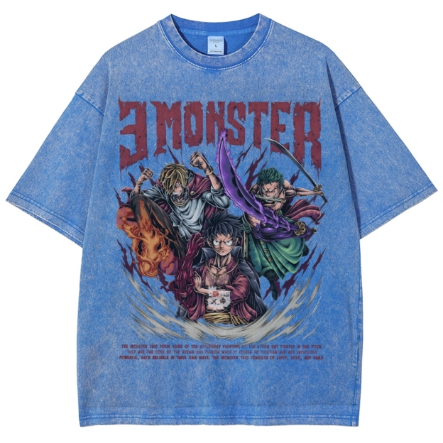 Unisex Vintage Washed T-Shirt|One Piece-Teegamechanger