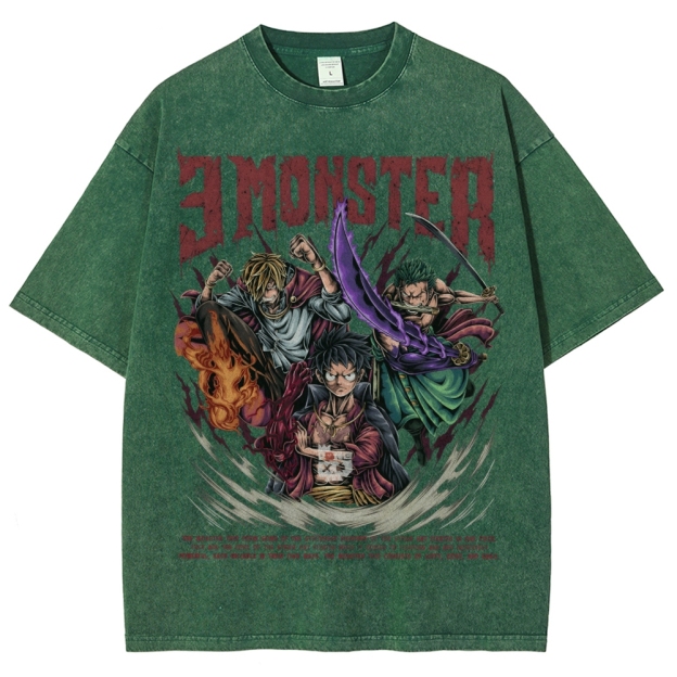 Unisex Vintage Washed T-Shirt|One Piece-Teegamechanger