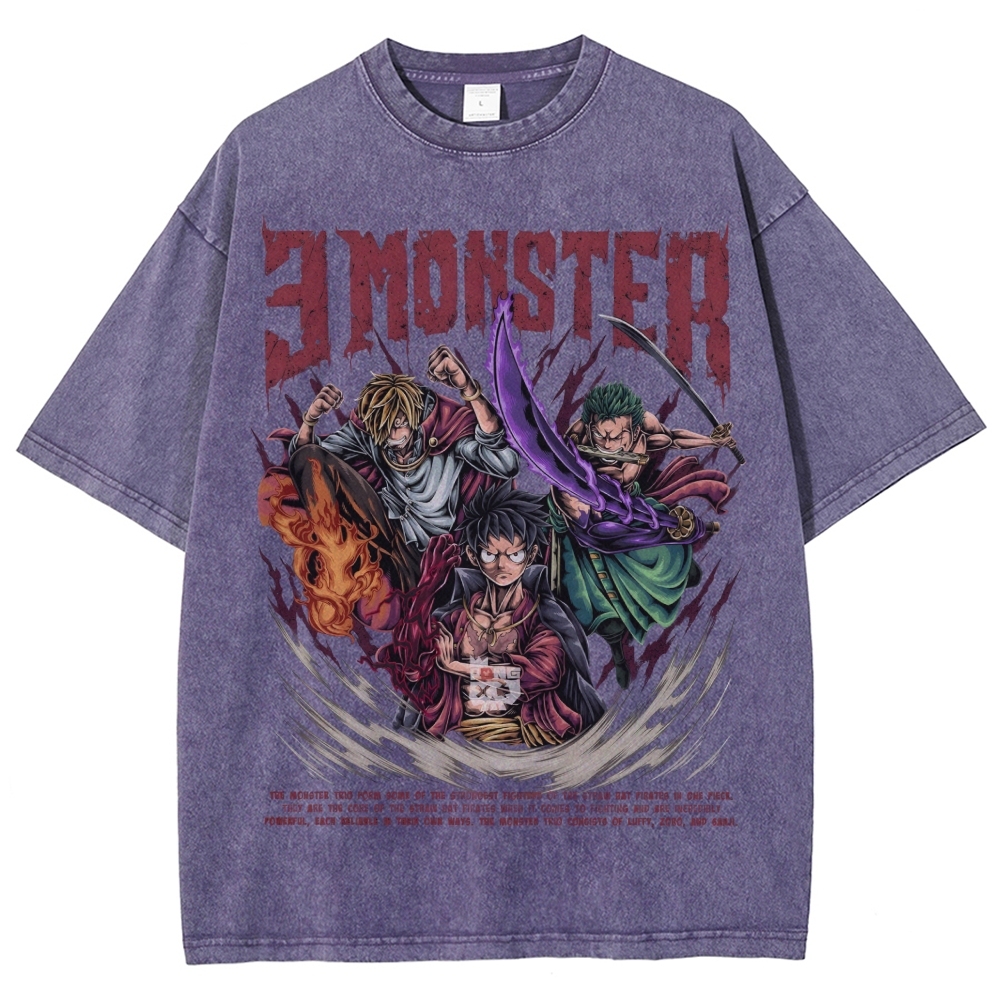 Unisex Vintage Washed T-Shirt|One Piece-Teegamechanger