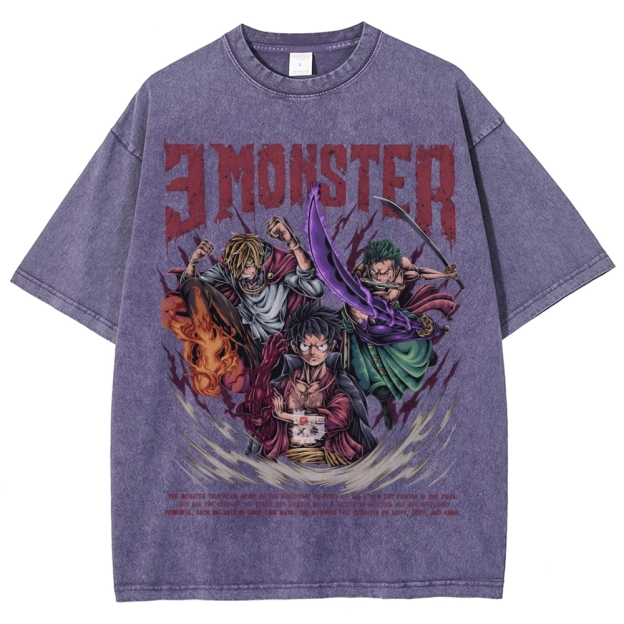 Unisex Vintage Washed T-Shirt|One Piece-Teegamechanger