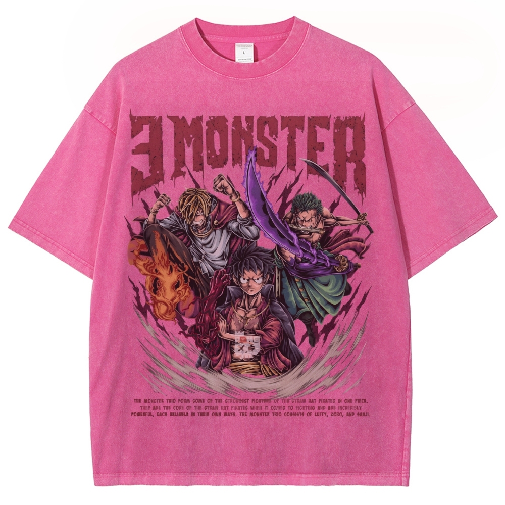 Unisex Vintage Washed T-Shirt|One Piece-Teegamechanger