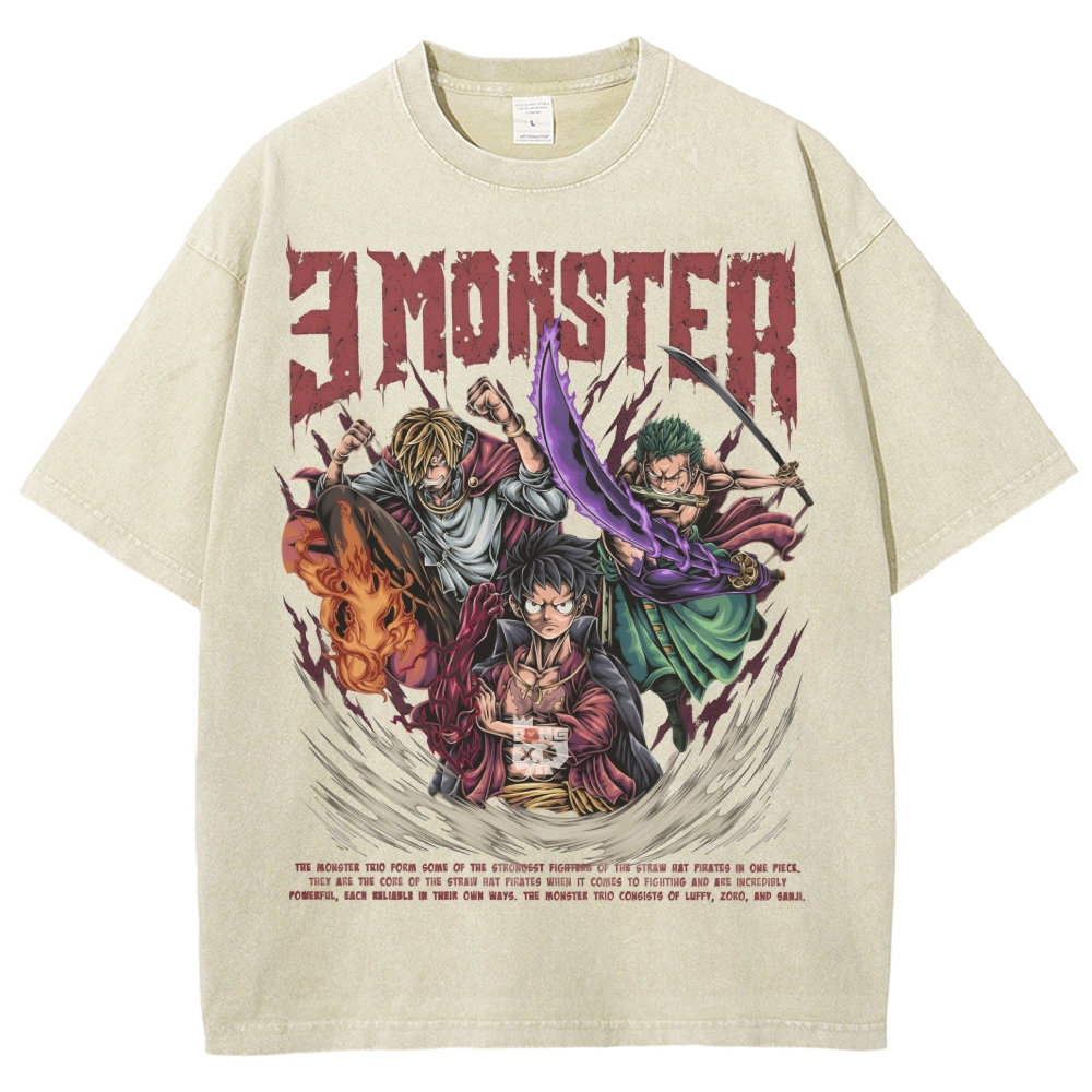 Unisex Vintage Washed T-Shirt|One Piece-Teegamechanger
