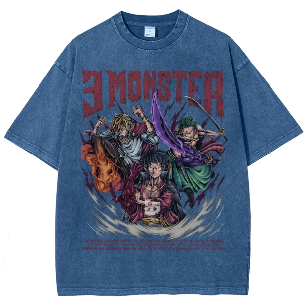 Unisex Vintage Washed T-Shirt|One Piece-Teegamechanger