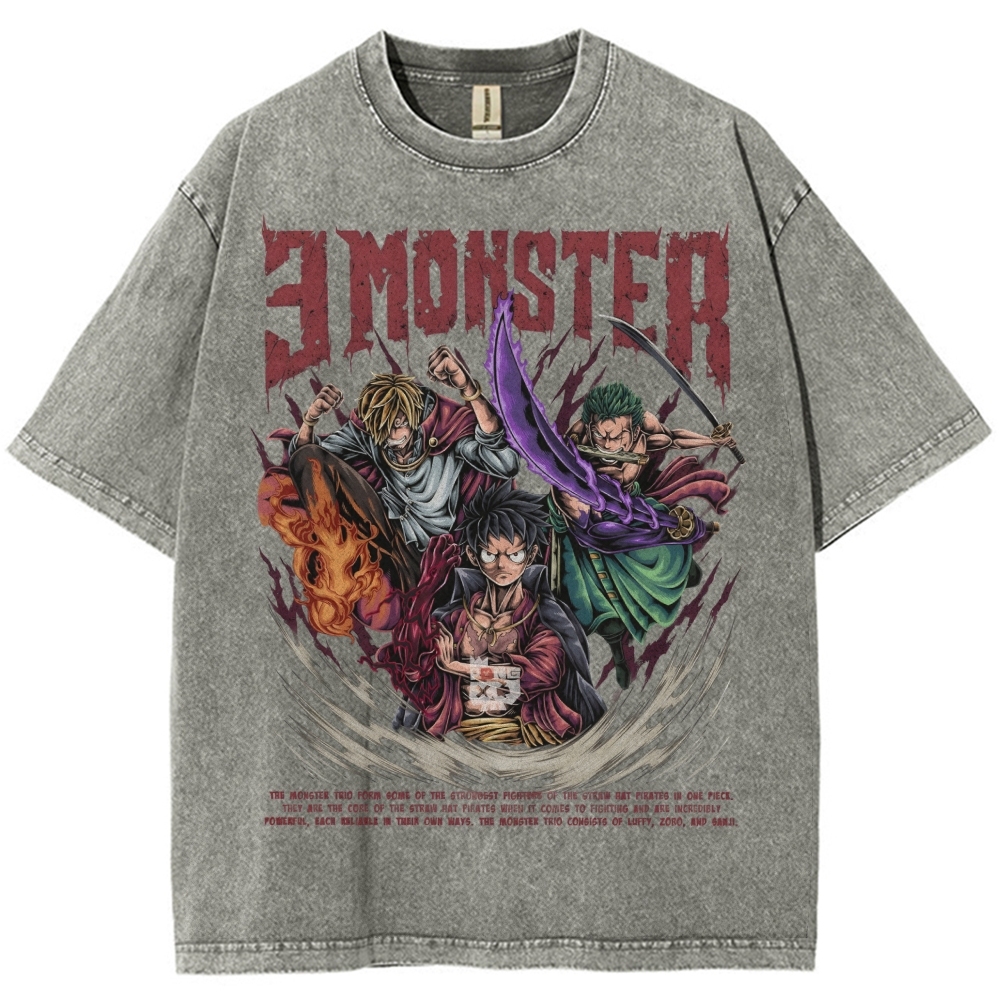 Unisex Vintage Washed T-Shirt|One Piece-Teegamechanger