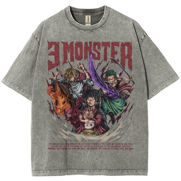 Unisex Vintage Washed T-Shirt|One Piece-Teegamechanger