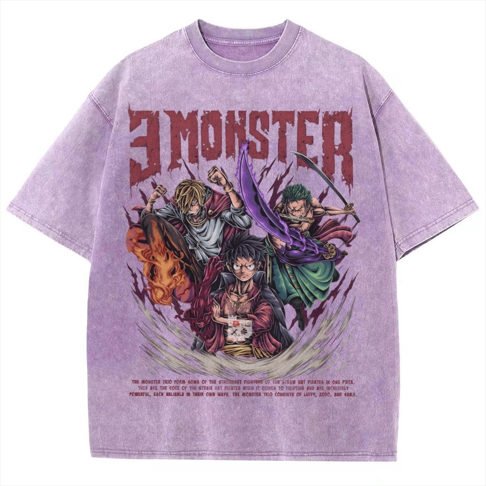 Unisex Vintage Washed T-Shirt|One Piece-Teegamechanger