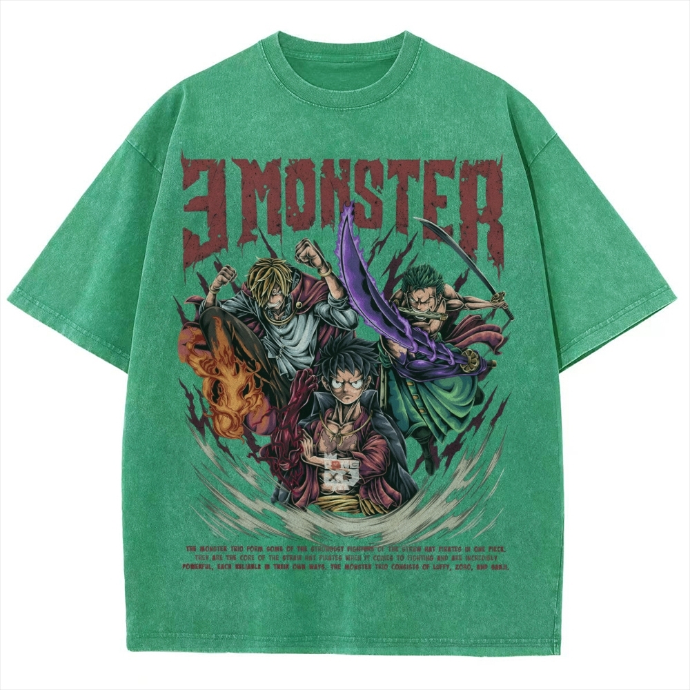 Unisex Vintage Washed T-Shirt|One Piece-Teegamechanger