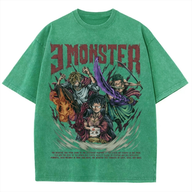 Unisex Vintage Washed T-Shirt|One Piece-Teegamechanger