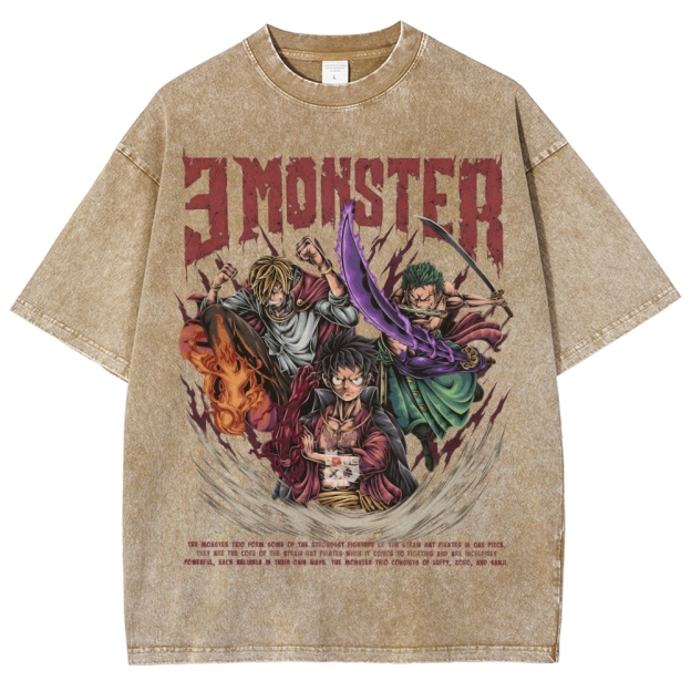Unisex Vintage Washed T-Shirt|One Piece-Teegamechanger