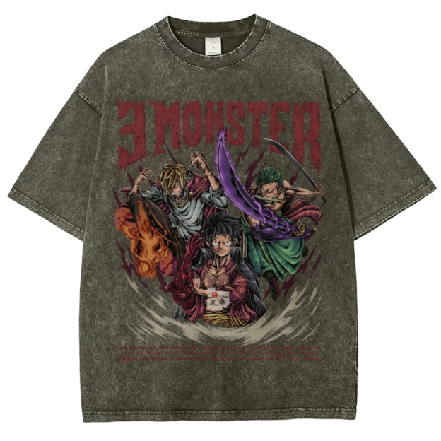 Unisex Vintage Washed T-Shirt|One Piece-Teegamechanger