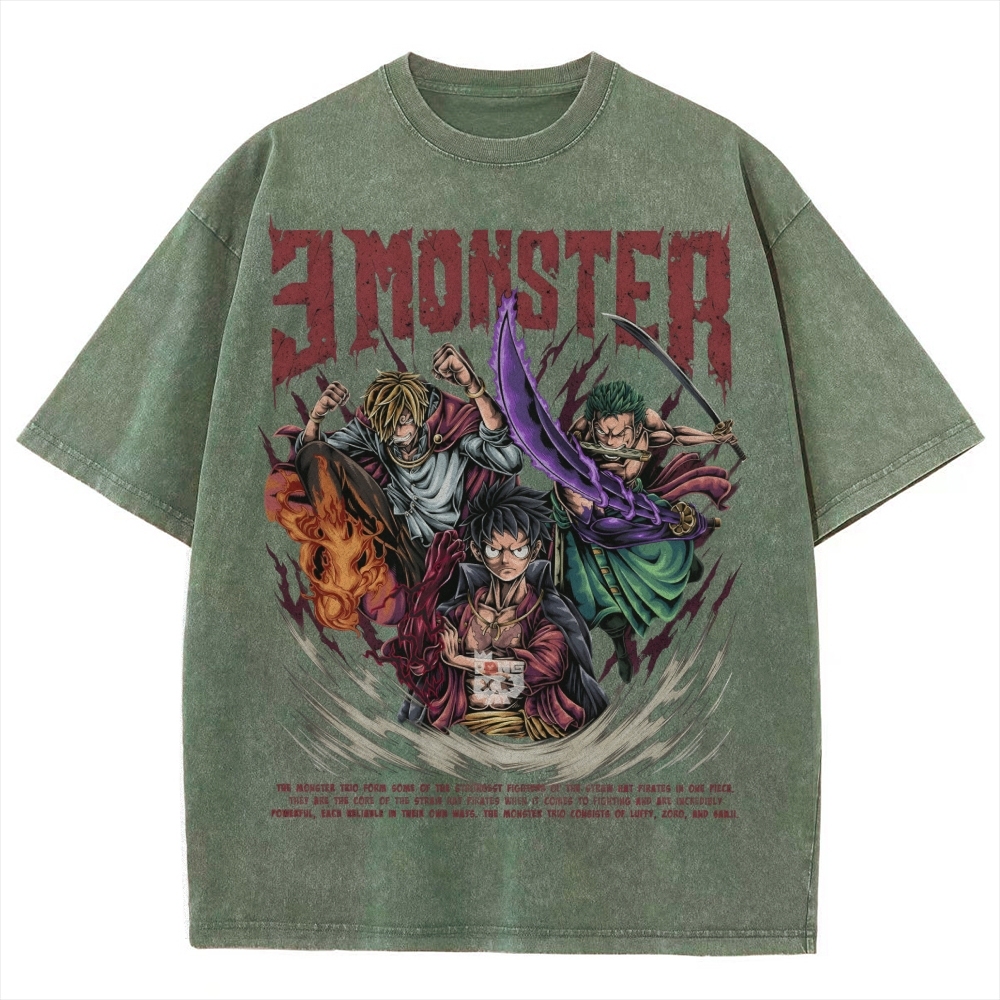 Unisex Vintage Washed T-Shirt|One Piece-Teegamechanger