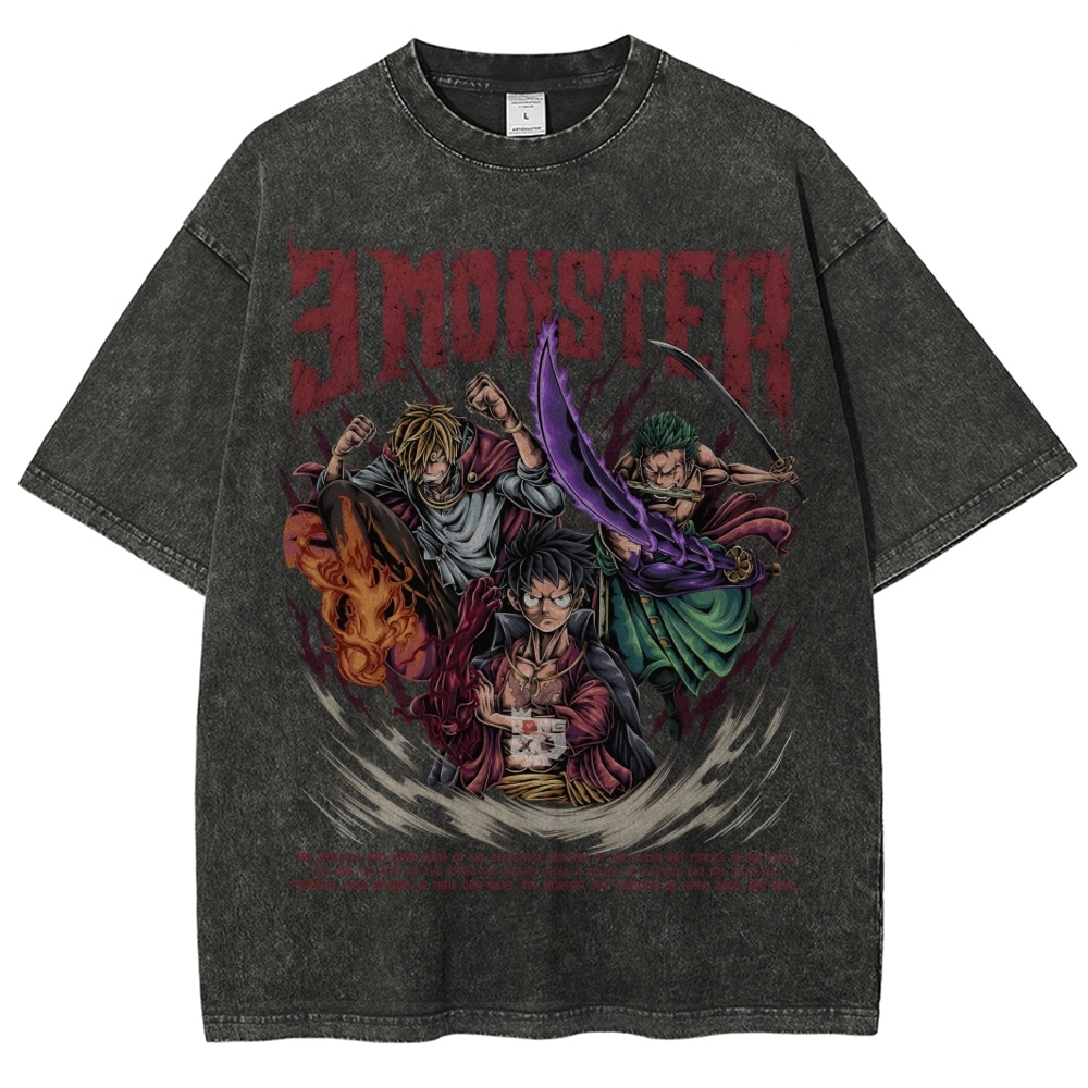 Unisex Vintage Washed T-Shirt|One Piece-Teegamechanger