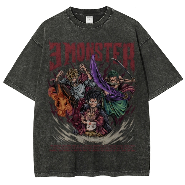 Unisex Vintage Washed T-Shirt|One Piece-Teegamechanger