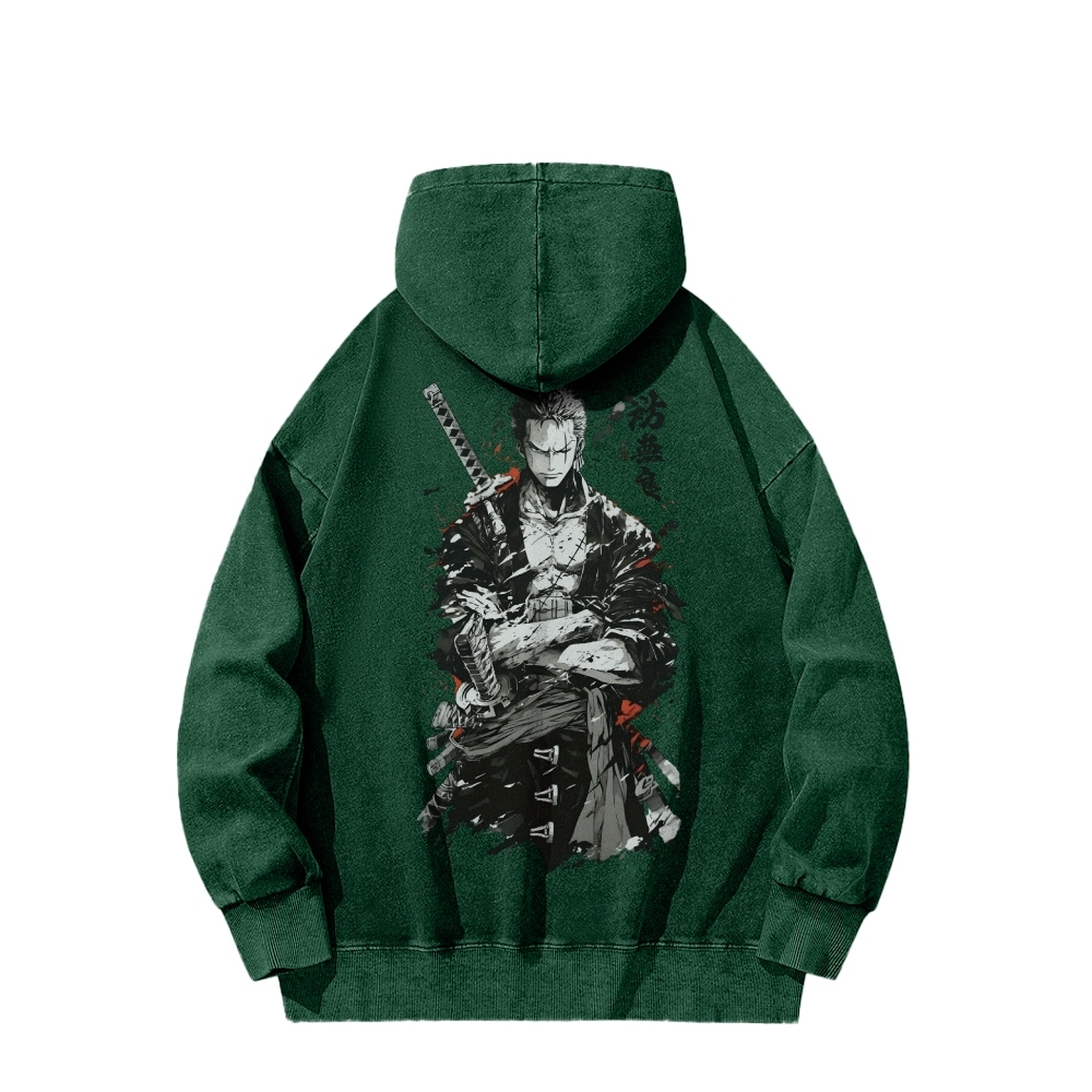 Casual Washed Hoodie|One Piece-Teegamechanger