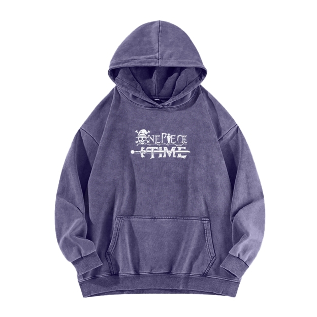Casual Washed Hoodie|One Piece-Teegamechanger