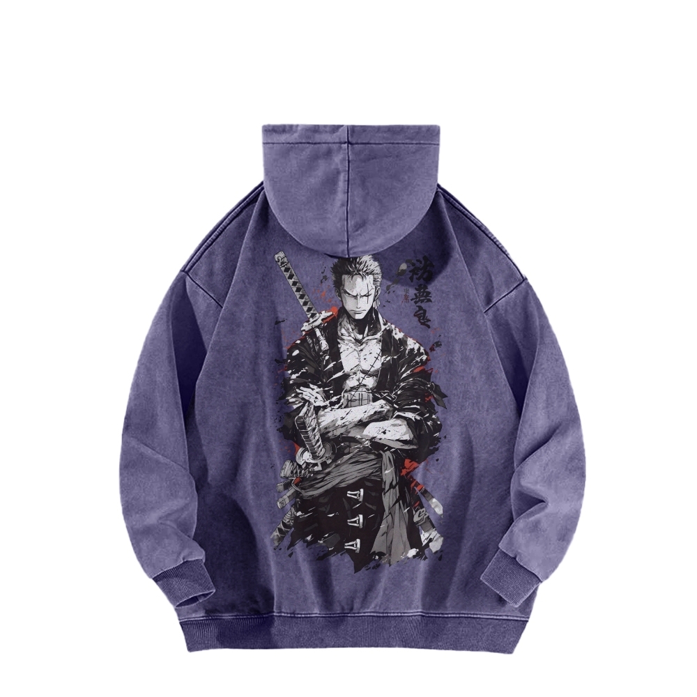 Casual Washed Hoodie|One Piece-Teegamechanger