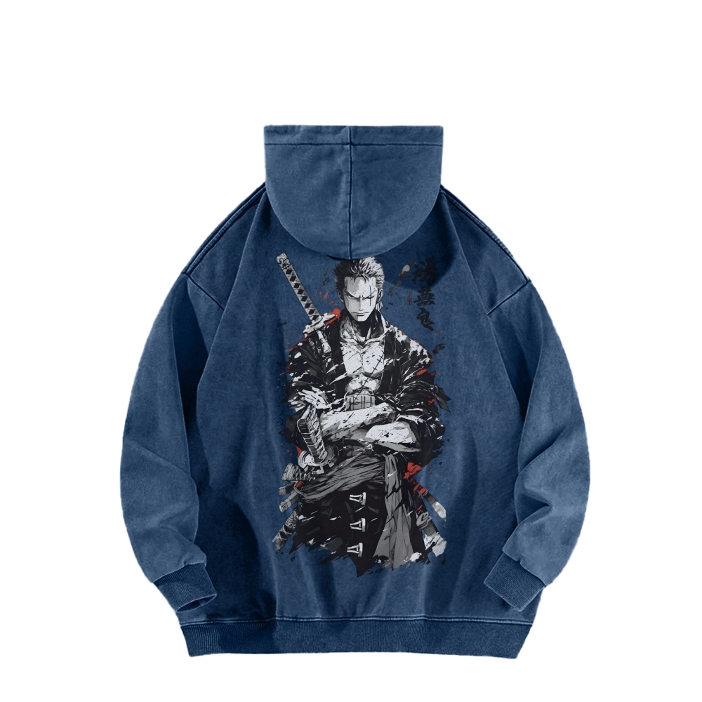 Casual Washed Hoodie|One Piece-Teegamechanger
