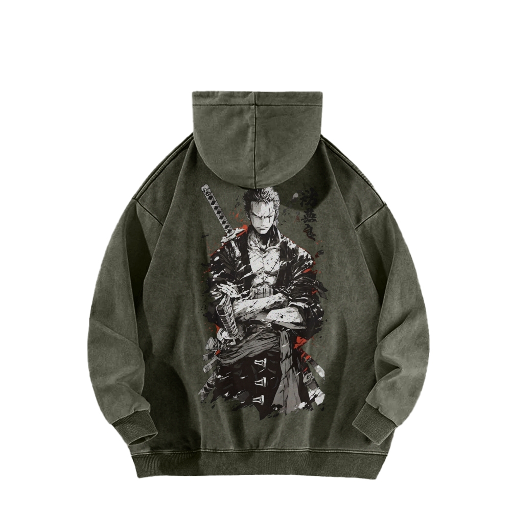 Casual Washed Hoodie|One Piece-Teegamechanger