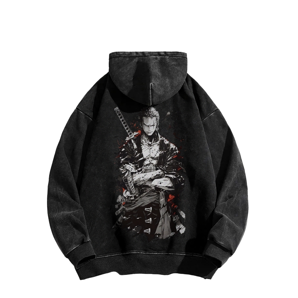 Casual Washed Hoodie|One Piece-Teegamechanger