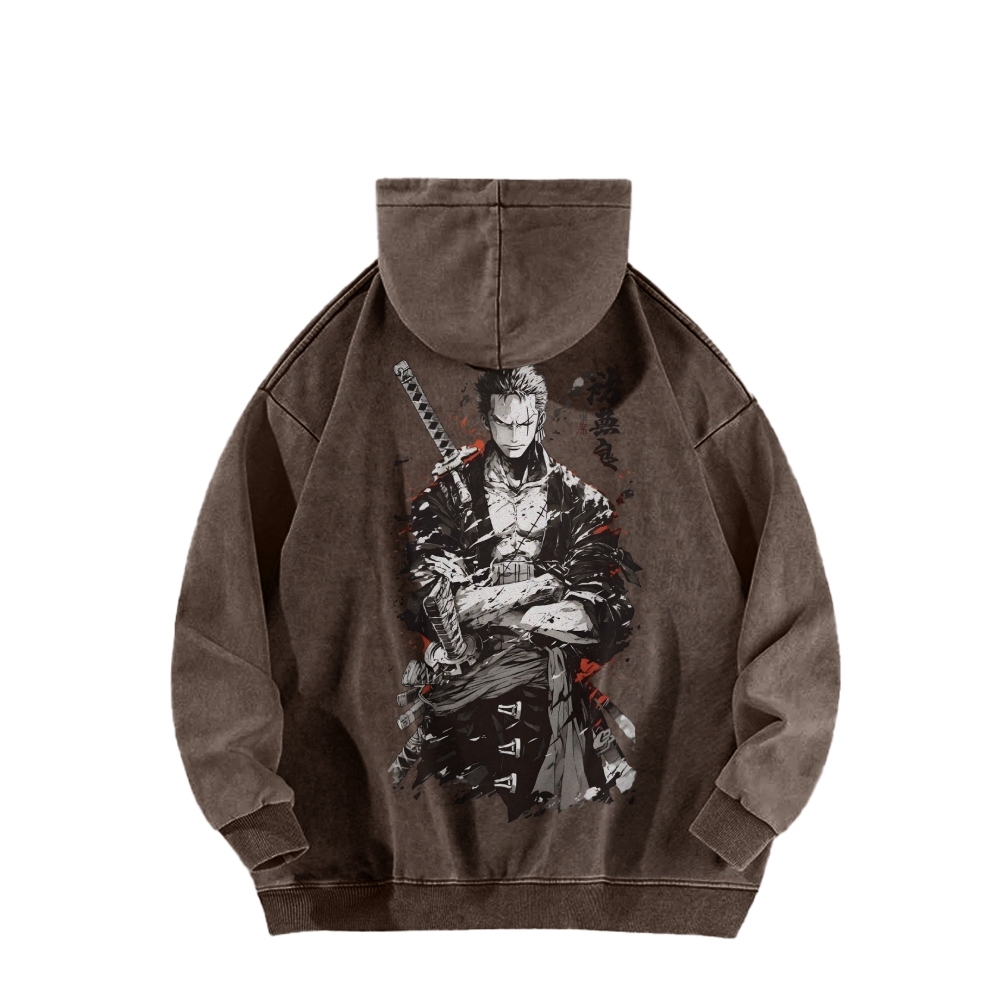 Casual Washed Hoodie|One Piece-Teegamechanger