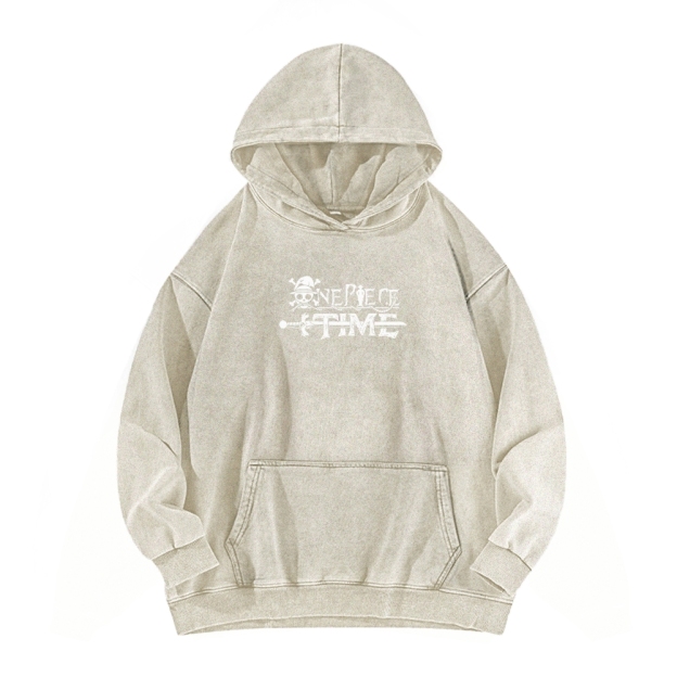 Casual Washed Hoodie|One Piece-Teegamechanger
