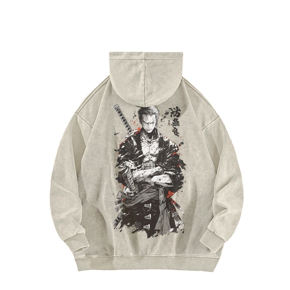 Casual Washed Hoodie|One Piece-Teegamechanger