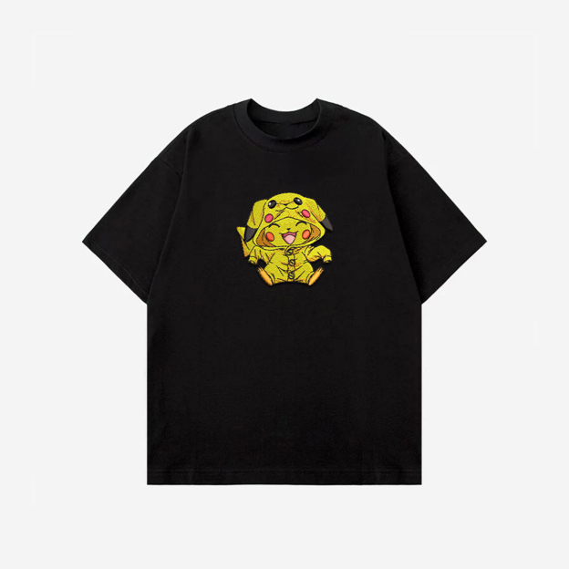 Unisex "Pokémon" Anime Embroidered Top