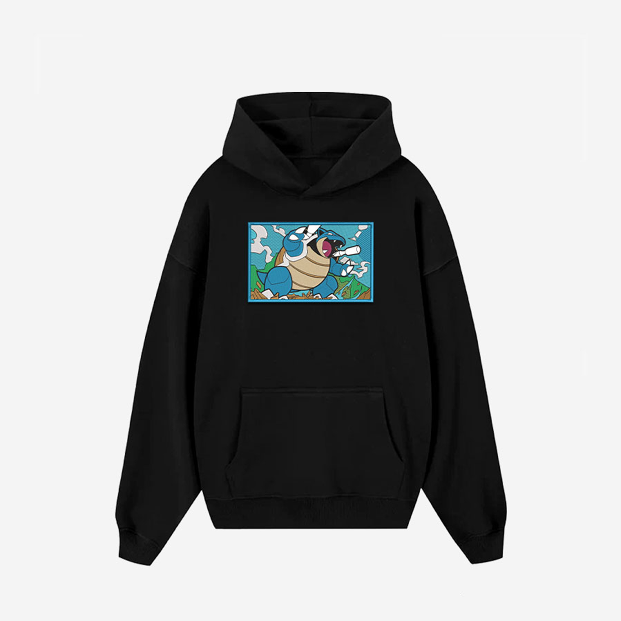 Unisex "Pokémon" Anime Embroidered Top