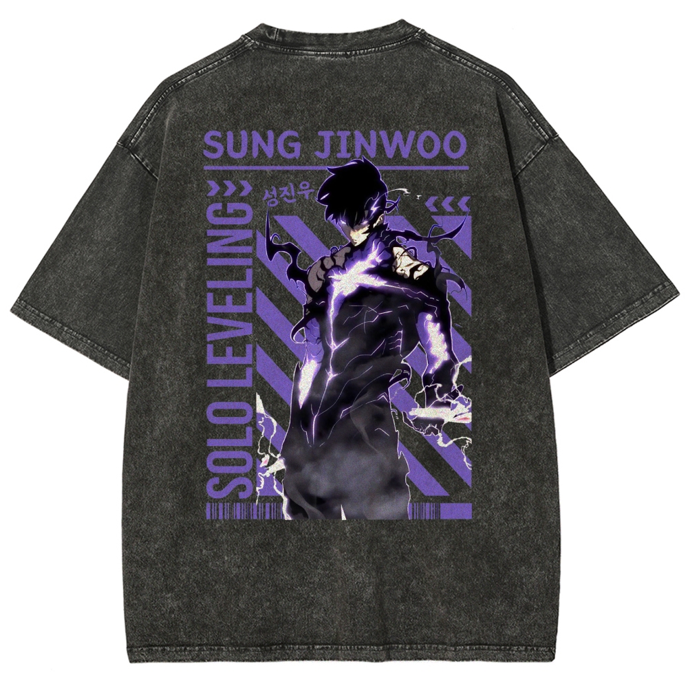 SUNG JINWOO Unisex Fit Washed T-Shirt
