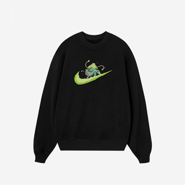 Unisex "Pokémon" Anime Embroidered Top