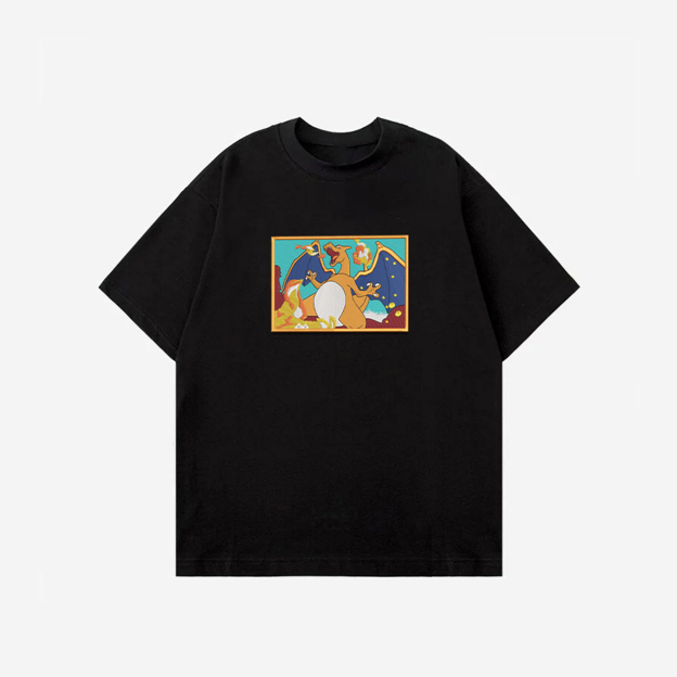 Unisex "Pokémon" Anime Embroidered Top