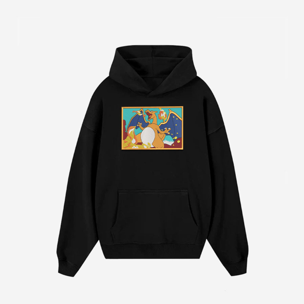 Unisex "Pokémon" Anime Embroidered Top