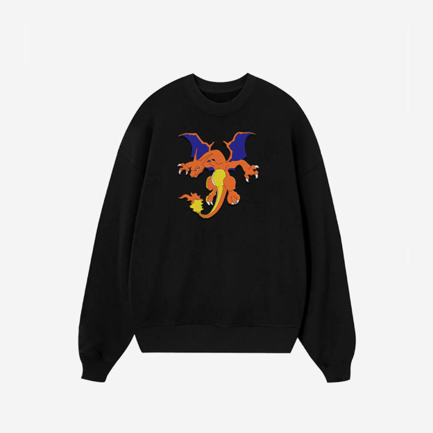 Unisex "Pokémon" Anime Embroidered Top