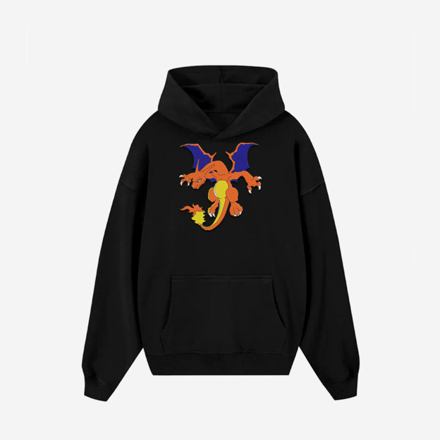 Unisex "Pokémon" Anime Embroidered Top