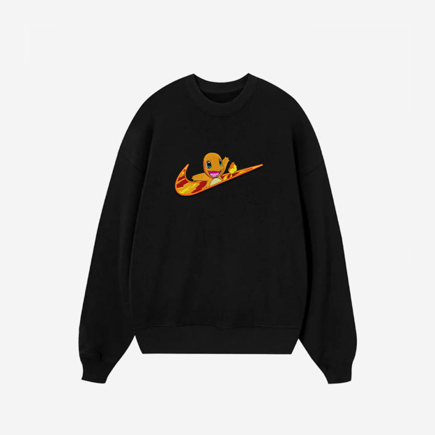 Unisex "Pokémon" Anime Embroidered Top