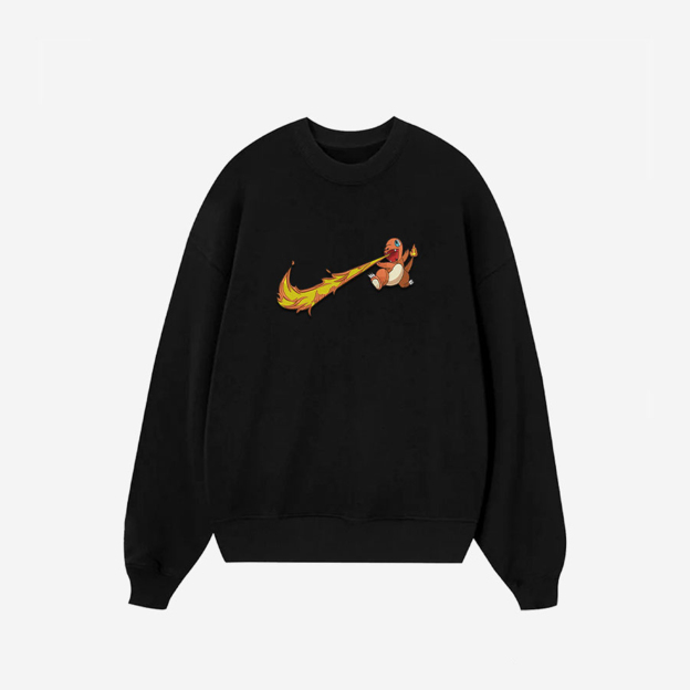 Unisex "Pokémon" Anime Embroidered Top