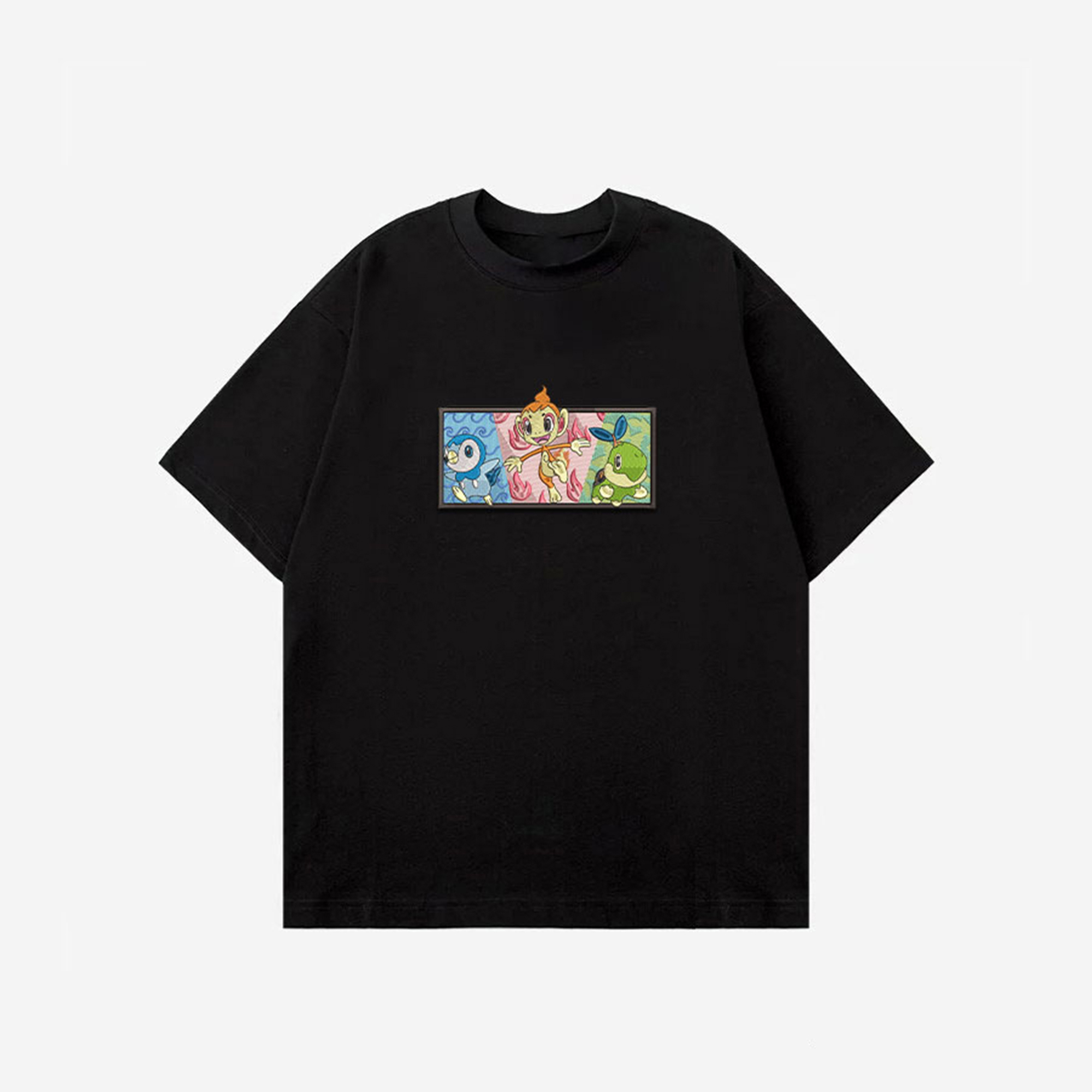 Unisex "Pokémon" Anime Embroidered Top